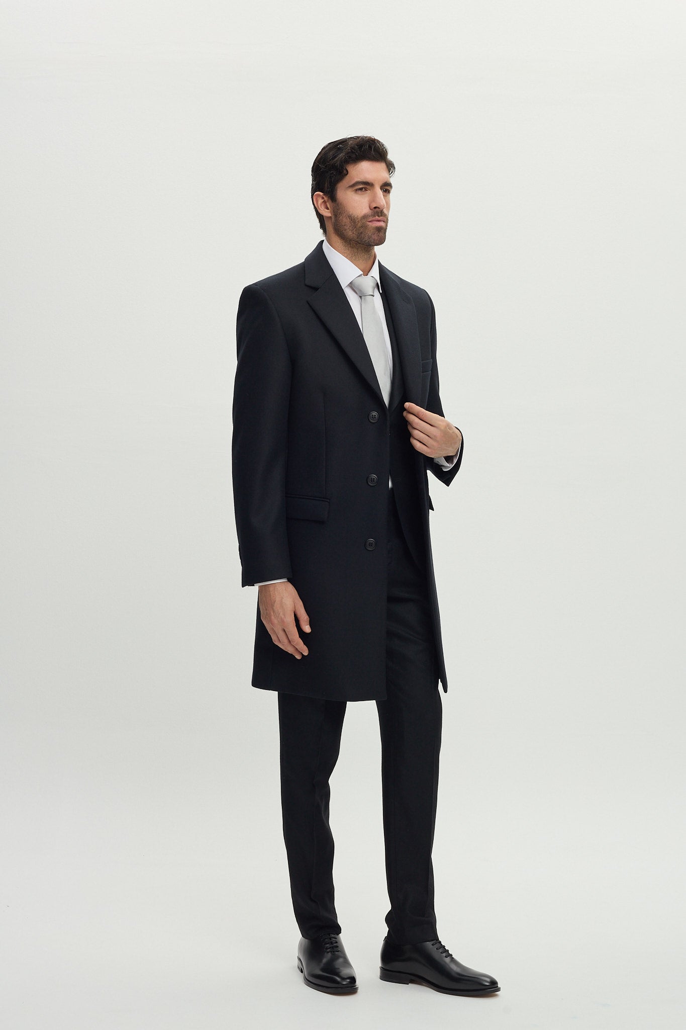 Wool & Cashmere Coat Black