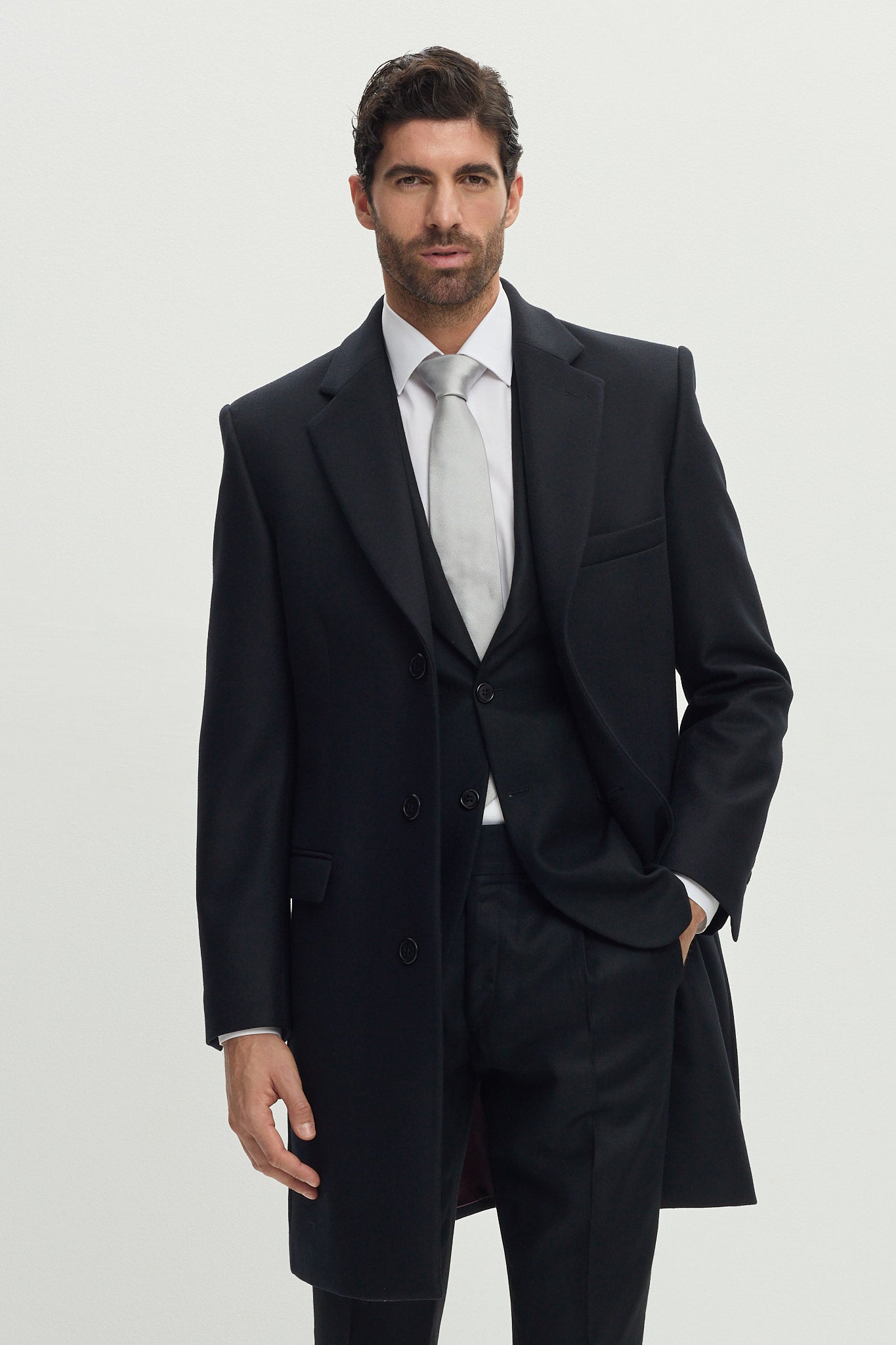 Wool & Cashmere Coat Black