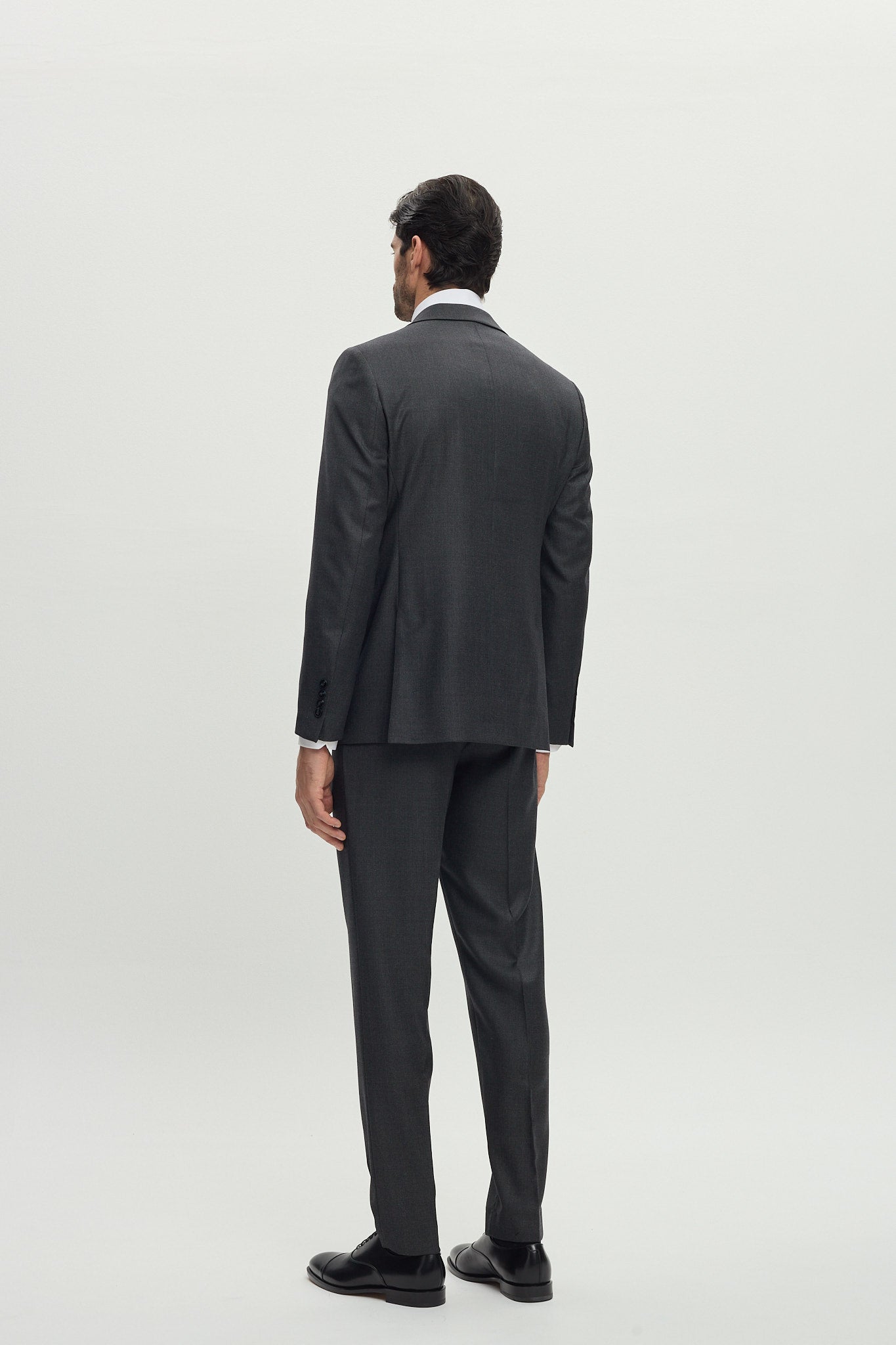 Grey Birdseye Single Breasted Suit