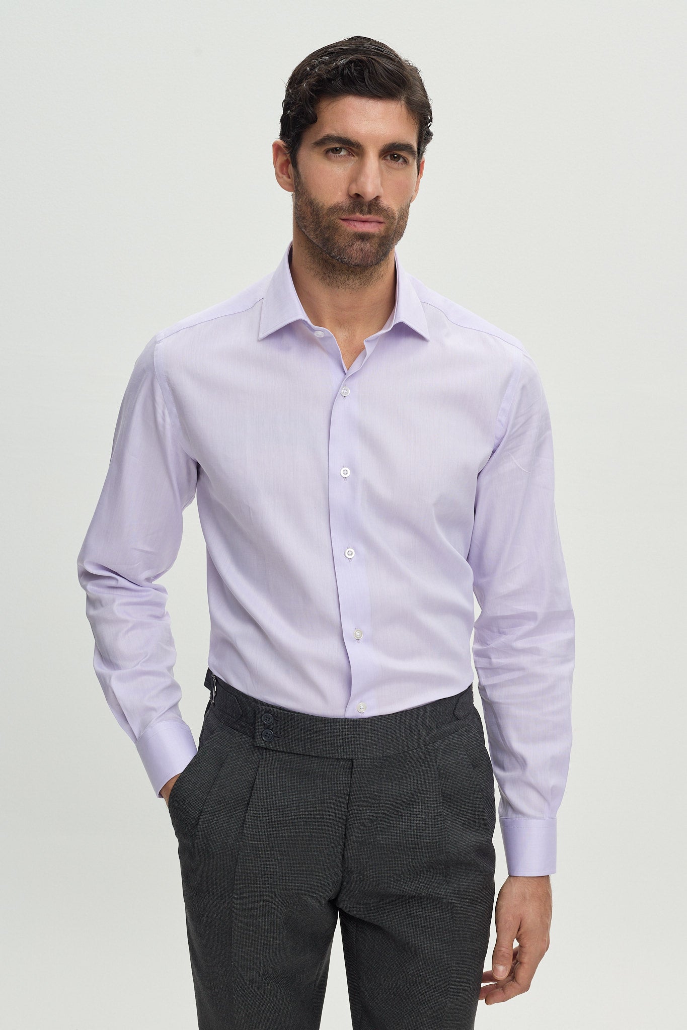 LILA COTTON SHIRT