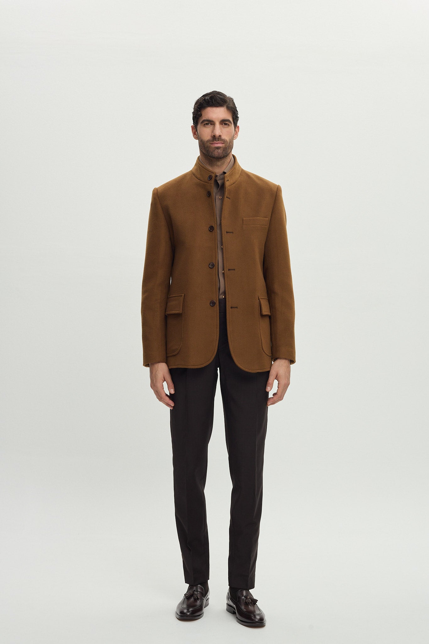 Wool and Cashmere Camel Jacket