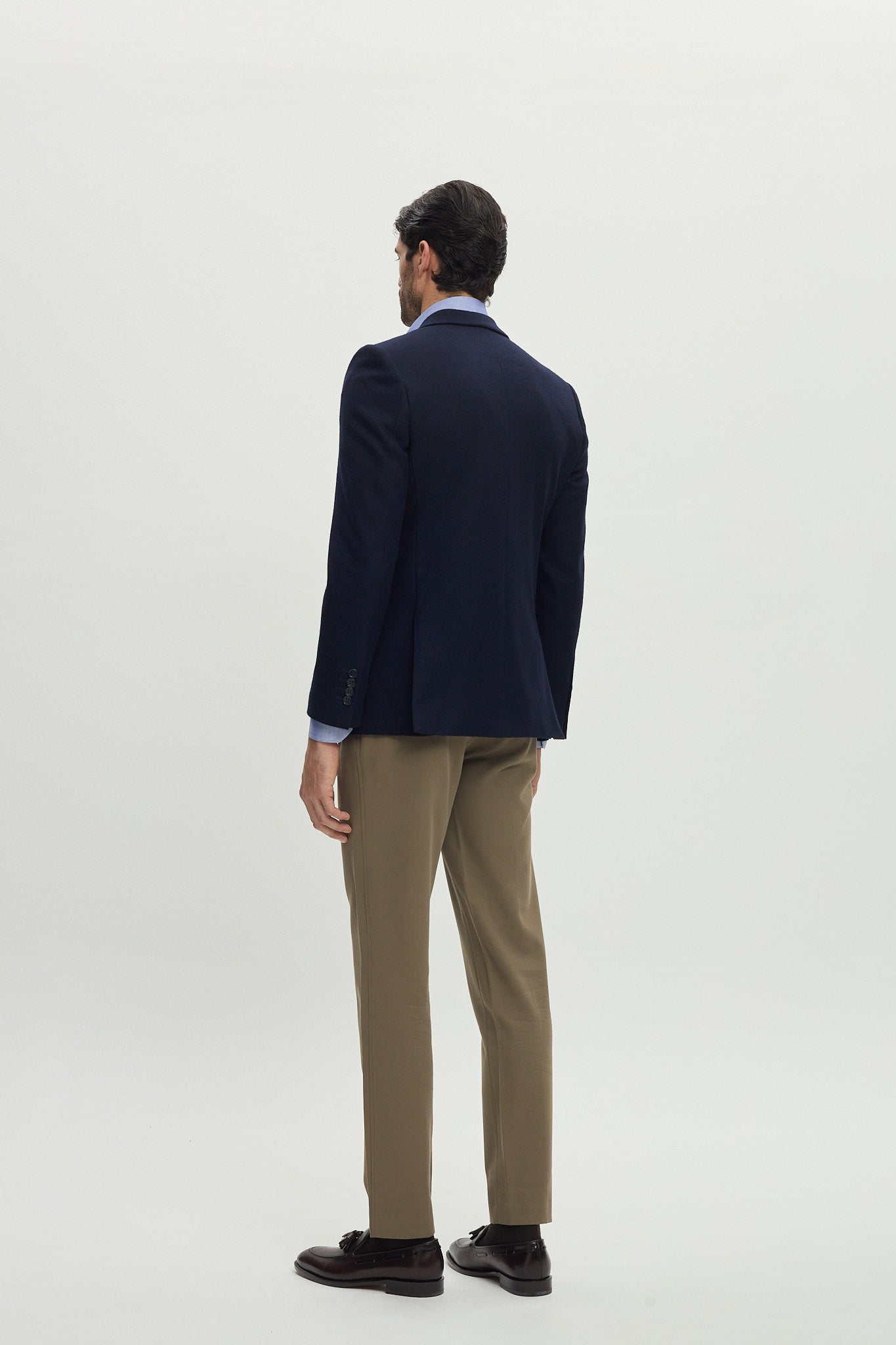 BLUE WOOL TAILORING JACKET