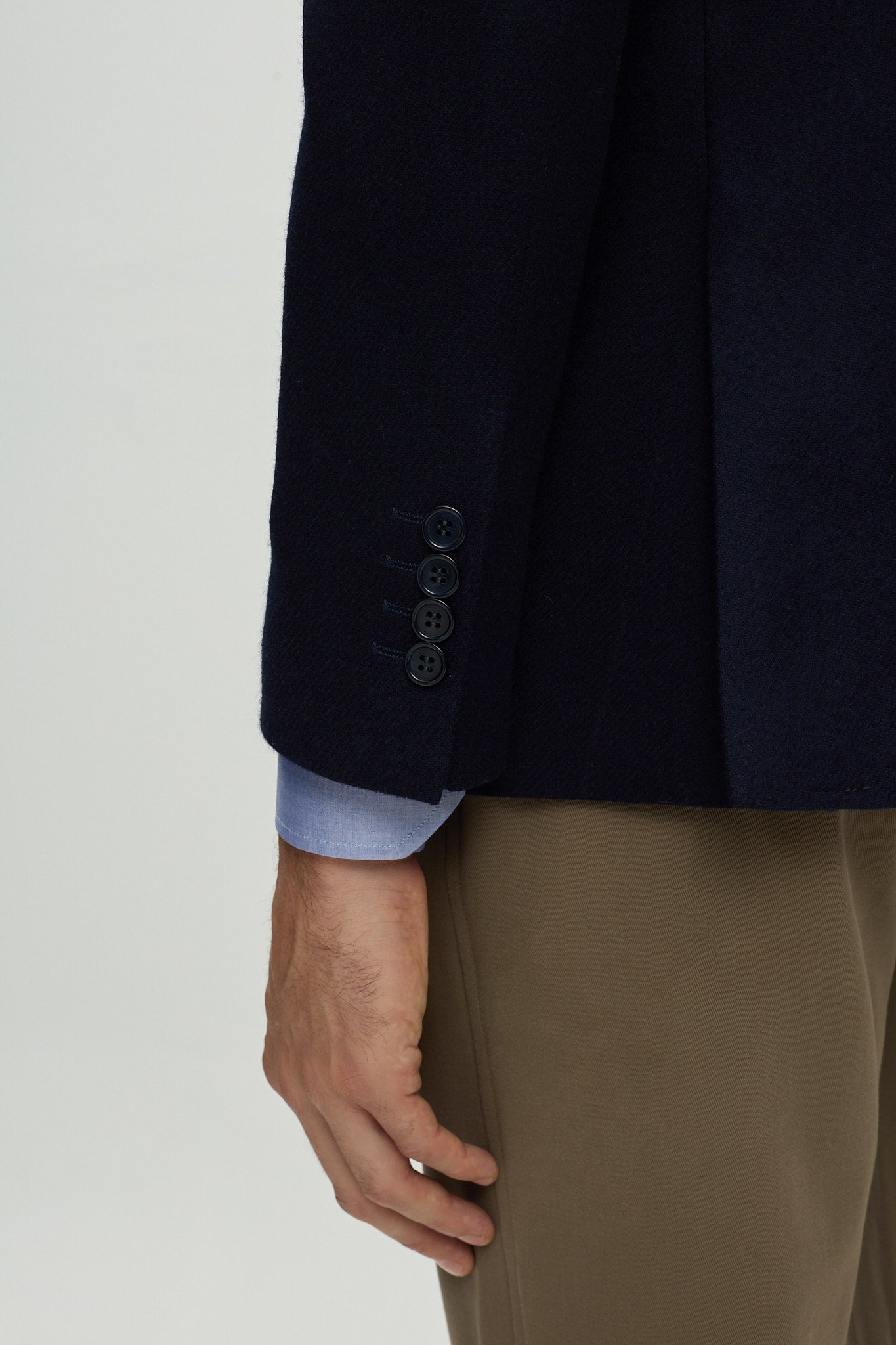 BLUE WOOL TAILORING JACKET