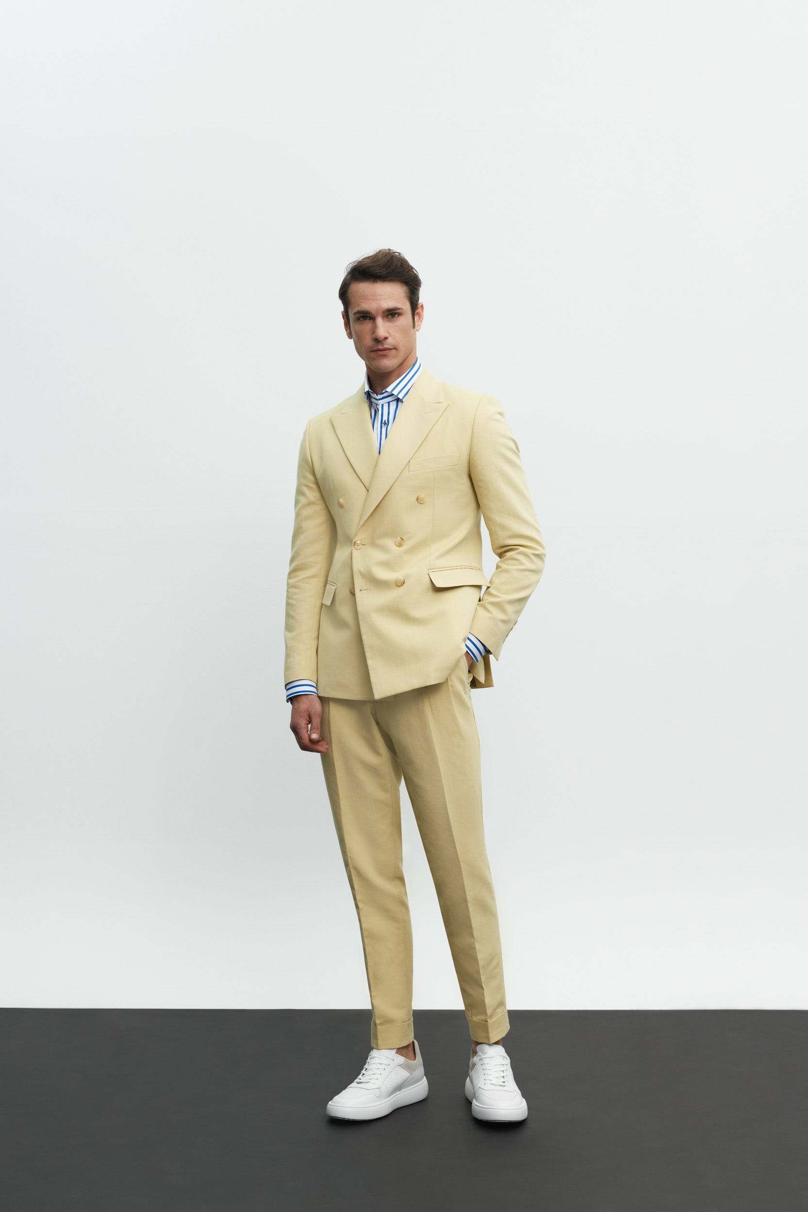 Yellow Double Breasted Suit