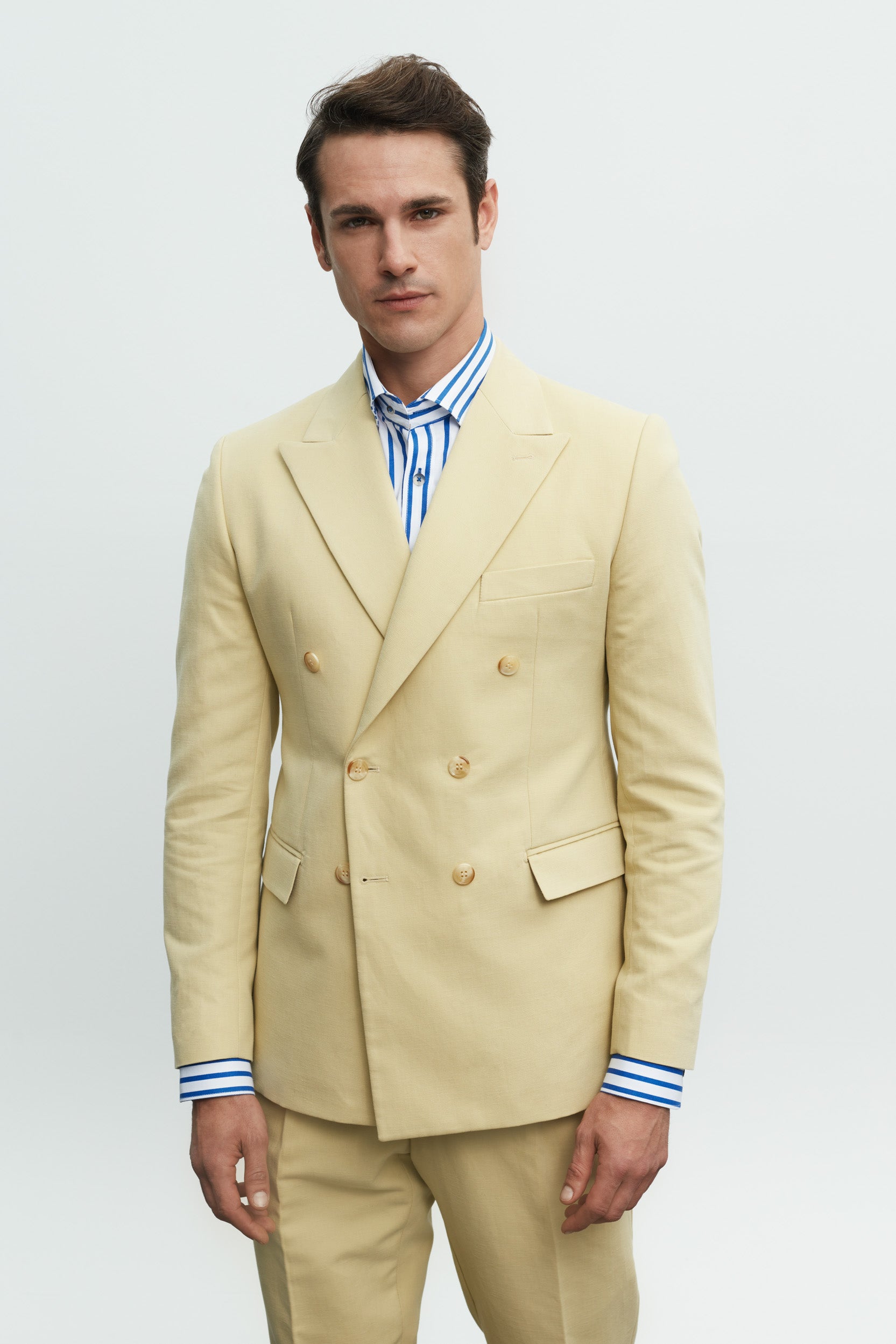 Yellow Double Breasted Suit
