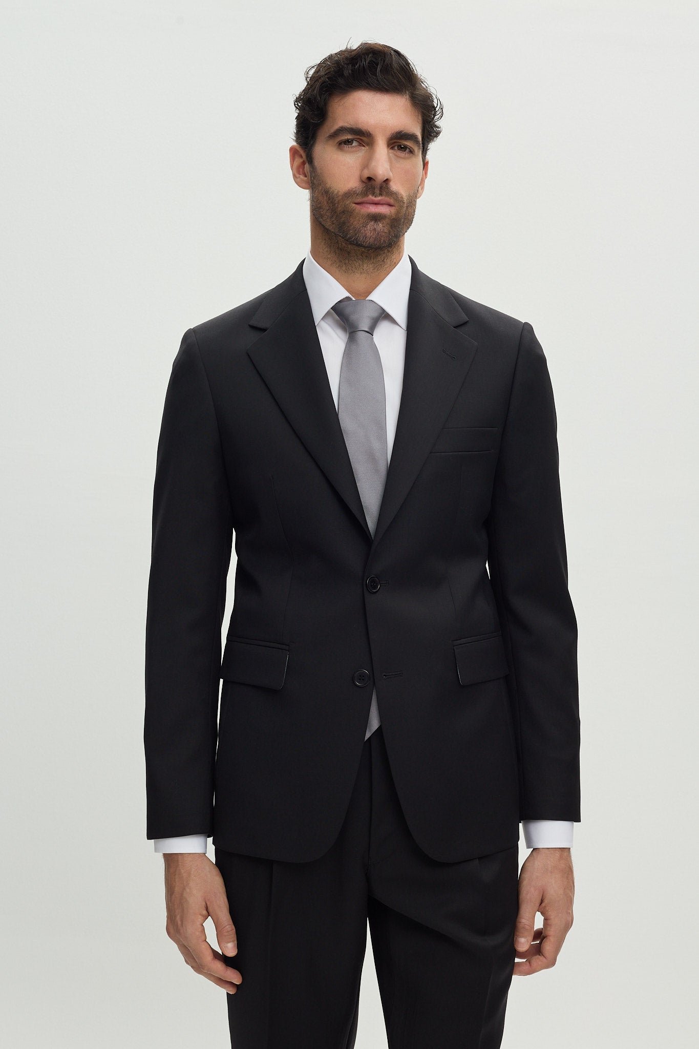Black Single Breasted Suit