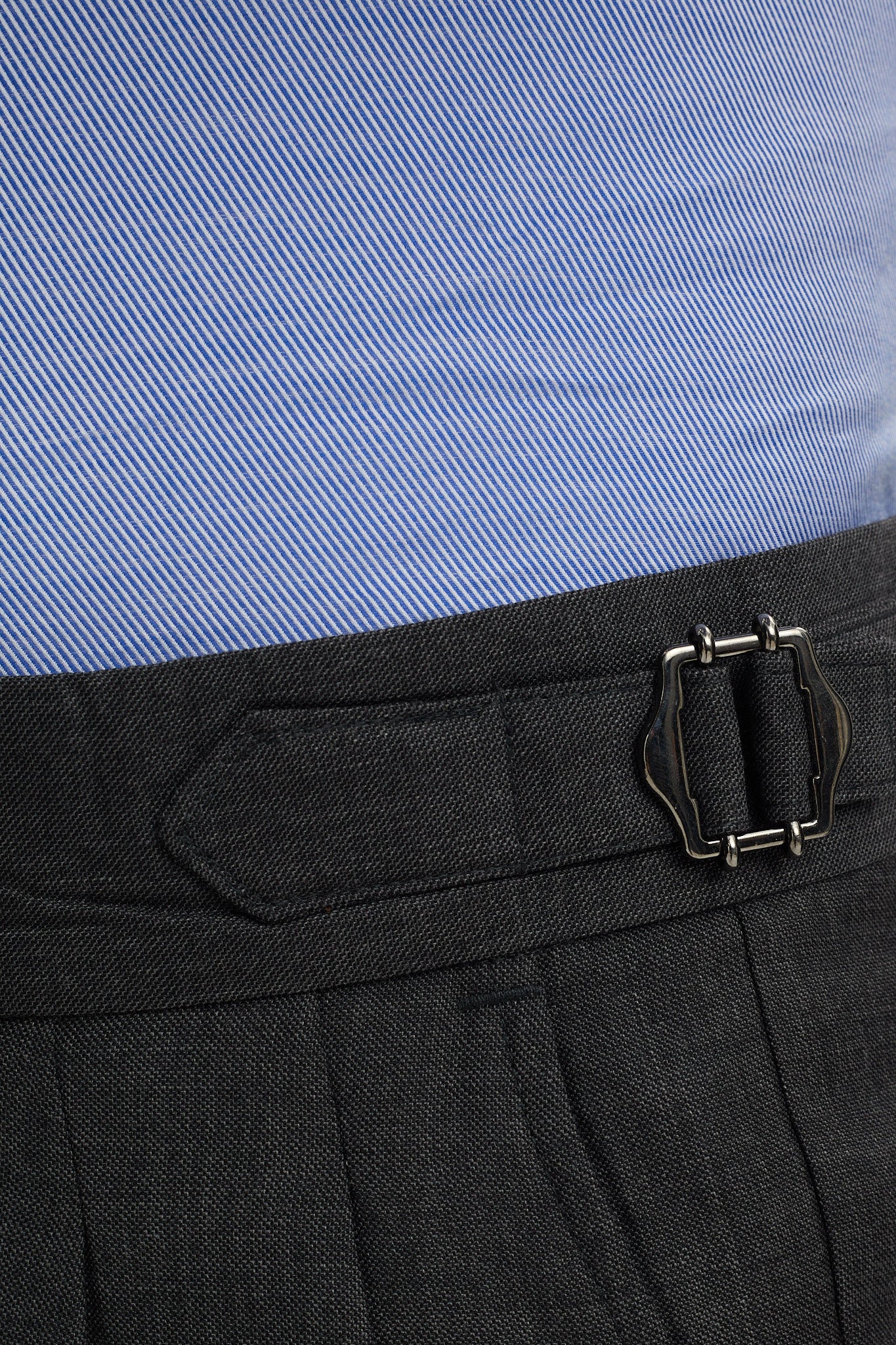 LIGHT BLUE DIAGONAL COTTON SHIRT