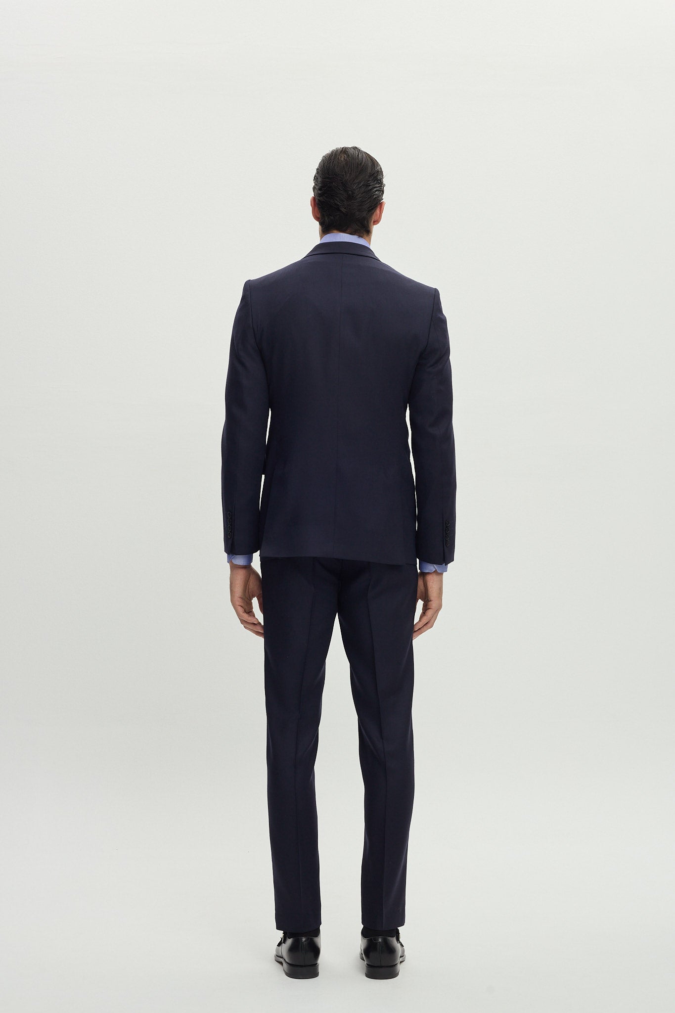 Blue Double Breasted Suit