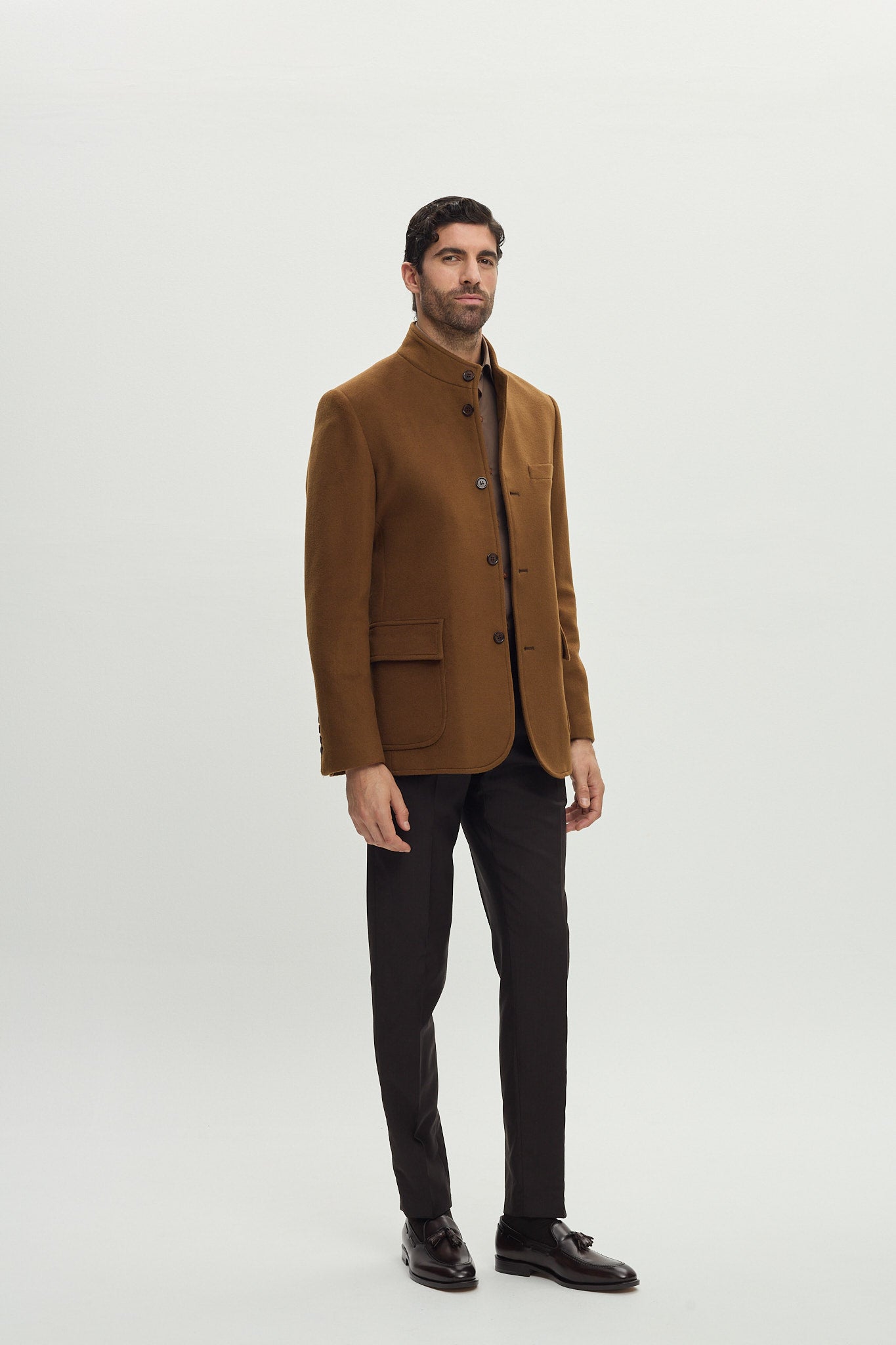 Wool and Cashmere Camel Jacket