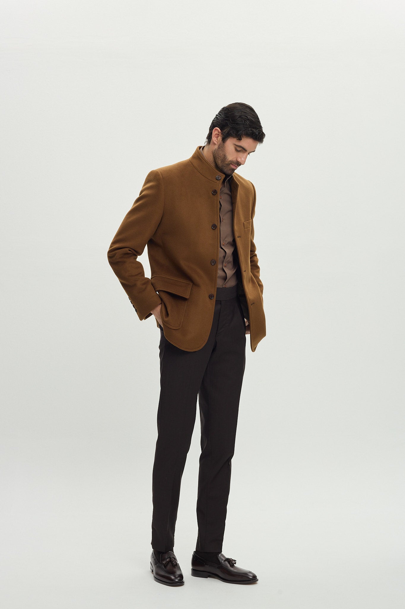 Wool and Cashmere Camel Jacket