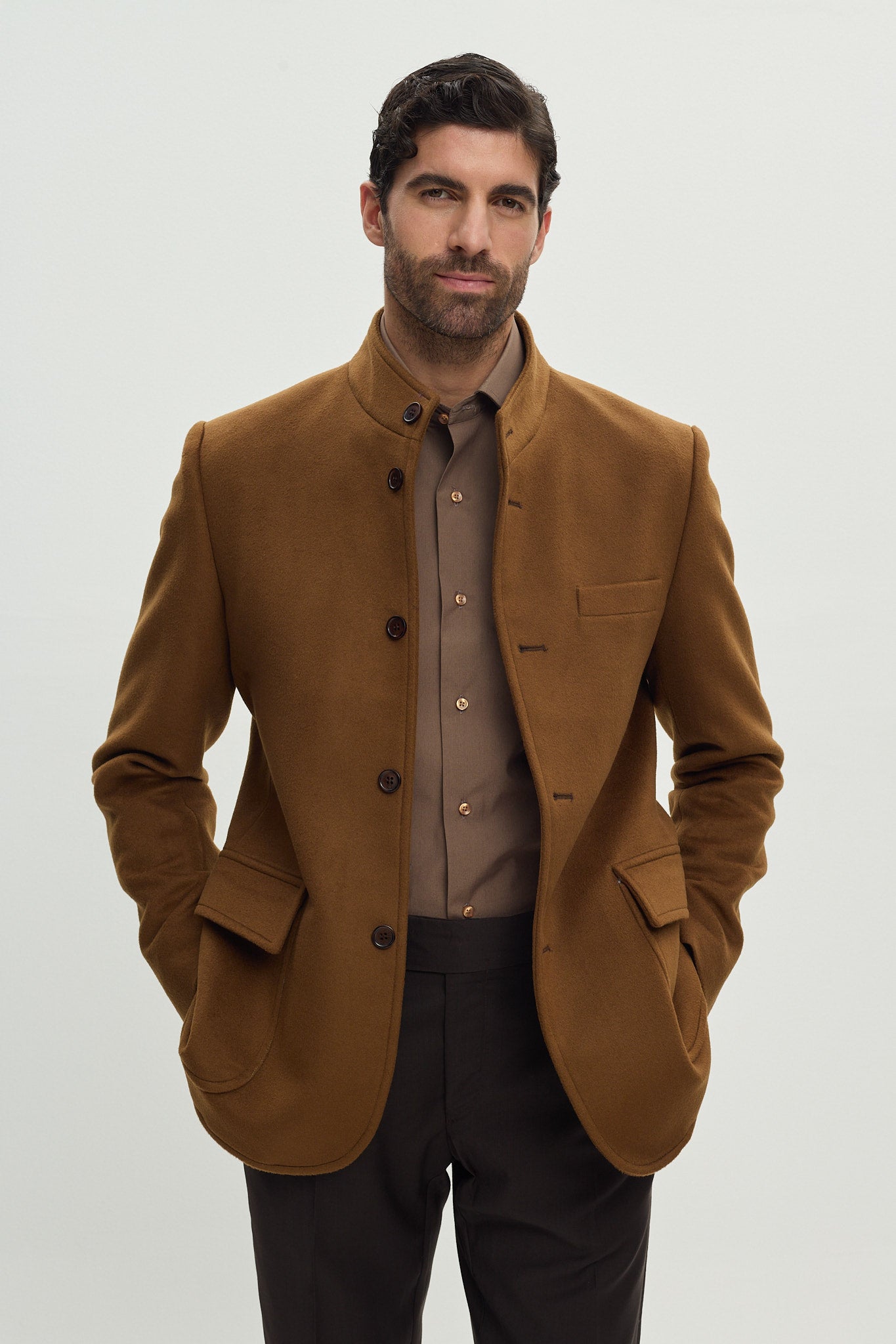 Wool and Cashmere Camel Jacket