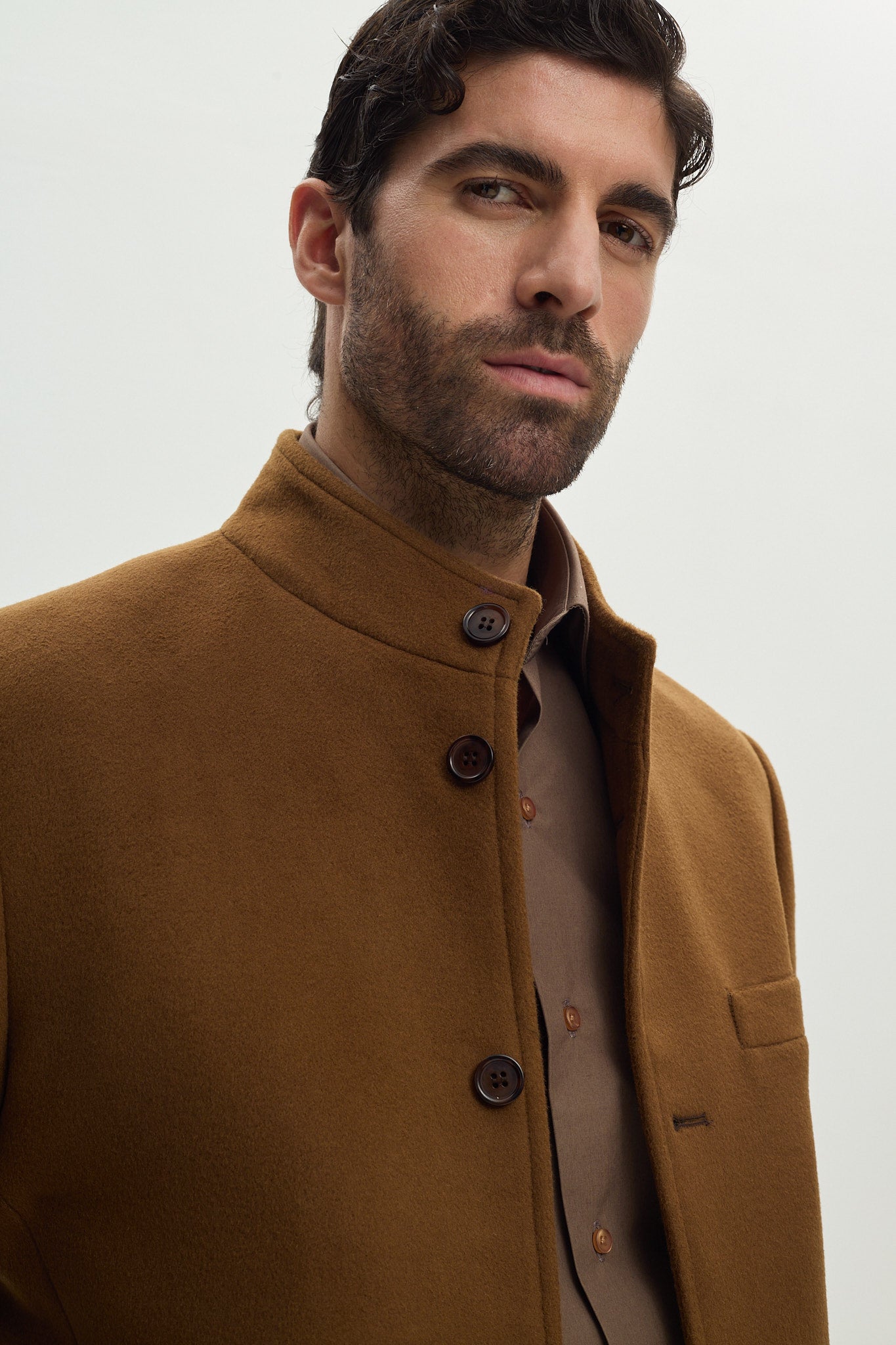 Wool and Cashmere Camel Jacket