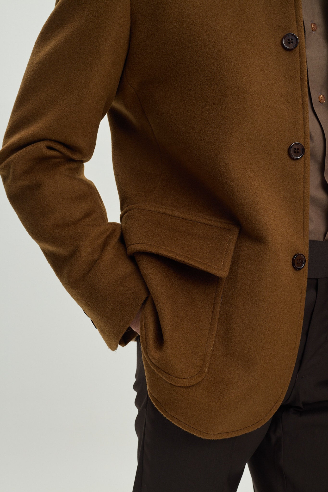 Wool and Cashmere Camel Jacket
