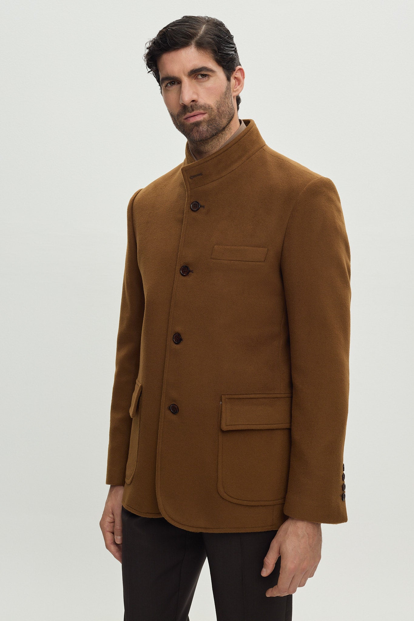 Wool and Cashmere Camel Jacket