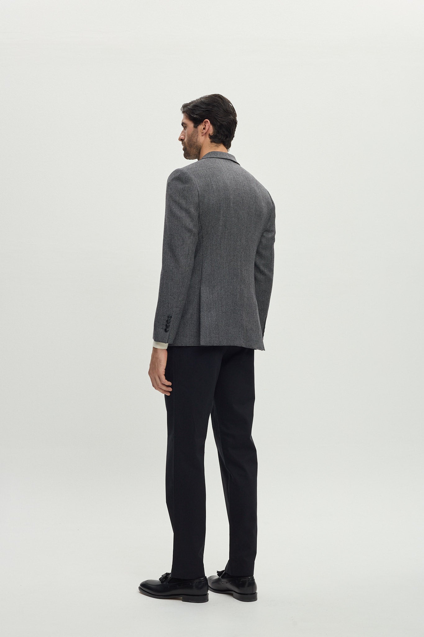 BERDEYE GREY WOOL TAILORING JACKET
